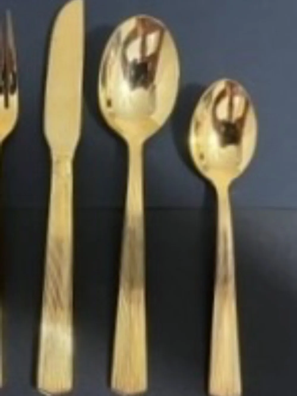 VINTAGE GOLD PLATED FLATWARE